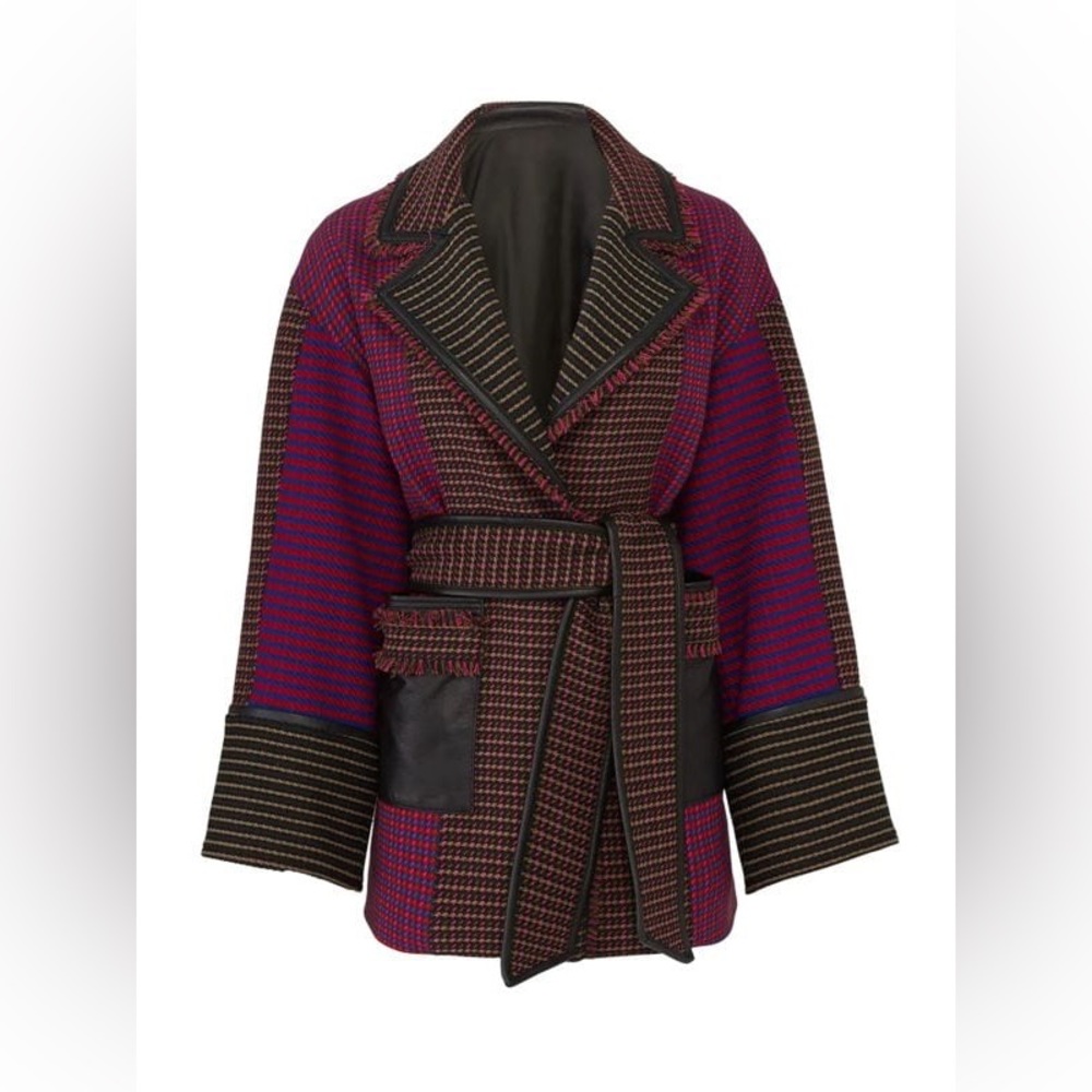 Tanya Taylor Joyce Houndstooth Coat